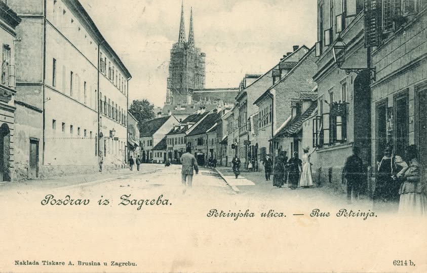 Petrinjska ulica oko 1900. godine